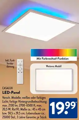 Aldi Süd CASALUX LED-Panel Angebot