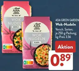 Aldi Süd ASIA GREEN GARDEN Wok-Nudeln Angebot