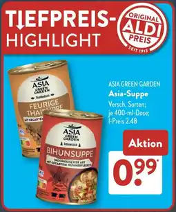 Aldi Süd ASIA GREEN GARDEN Asia-Suppe Angebot