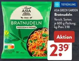 Aldi Süd ASIA GREEN GARDEN Bratnudeln Angebot
