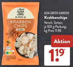 Aldi Süd ASIA GREEN GARDEN Krabbenchips Angebot