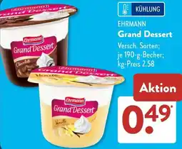Aldi Süd EHRMANN Grand Dessert Angebot