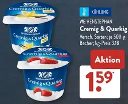 Aldi Süd WEIHENSTEPHAN Cremig & Quarkig Angebot