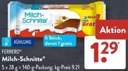 Aldi Süd FERRERO Milch-Schnitte Angebot