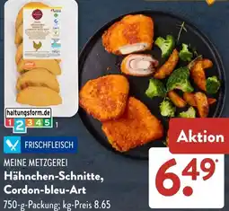 Aldi Süd MEINE METZGEREI Hähnchen-Schnitte, Cordon-bleu-Art Angebot