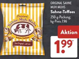 Aldi Süd ORIGINAL SAHNE MUH-MUHS Sahne-Toffees Angebot