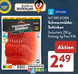 Aldi Süd GUT DREI EICHEN Schwarzwälder Schinken Angebot
