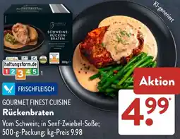 Aldi Süd GOURMET FINEST CUISINE Rückenbraten Angebot