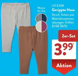 Aldi Süd LILY & DAN Gerippte Hose Angebot