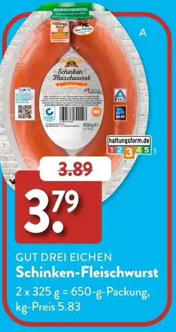 Aldi Süd GUT DREI EICHEN Schinken-Fleischwurst Angebot