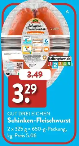 Aldi Süd GUT DREI EICHEN Schinken-Fleischwurst Angebot