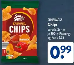 Aldi Süd SUNSNACKS Chips Angebot