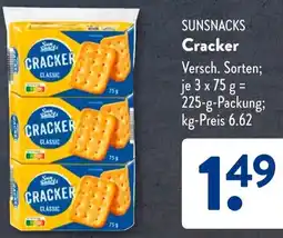 Aldi Süd SUNSNACKS Cracker Angebot