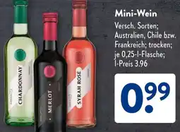 Aldi Süd Mini-Wein Angebot