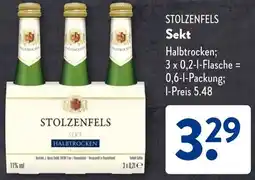 Aldi Süd STOLZENFELS Sekt Angebot