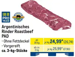 METRO Argentinisches Rinder Roastbeef PAD Angebot