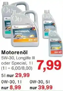 Jawoll Motorenöl Angebot