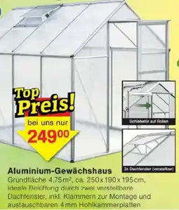 Jawoll Aluminium-Gewächshaus Angebot