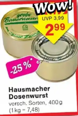 Jawoll Hausmacher Dosenwurst Angebot