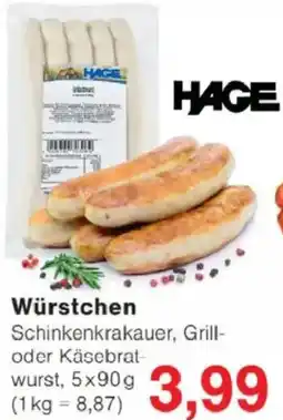 Jawoll HAGE Würstchen Angebot