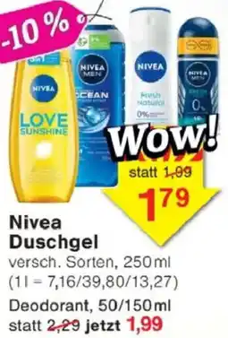 Jawoll Nivea Duschgel Angebot