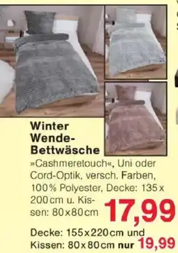 Jawoll Winter Wende Bettwäsche Angebot