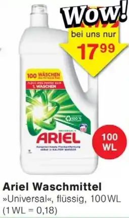 Wiglo Wunderland Ariel Waschmittel Angebot
