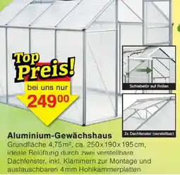 Wiglo Wunderland Aluminium-Gewächshaus Angebot