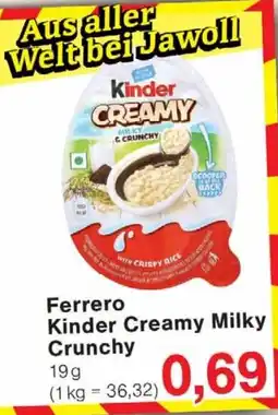 Wiglo Wunderland Ferrero Kinder Creamy Milky Crunchy Angebot