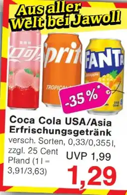Wiglo Wunderland Coca Cola USA/Asia Erfrischungsgetränk Angebot