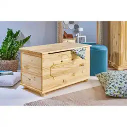 Netto Marken-Discount Inter Link Truhe Spielzeugtruhe Emel Kiefer Massivholz - Farblos Angebot