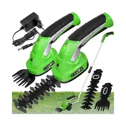 Netto Marken-Discount tectake Akku Heckenschere, 7,2 V mit 2 Aufsätzen, ergonomische Form, inklusive Teleskopstange Angebot