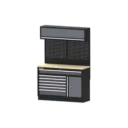 Netto Marken-Discount Feistos Werkstatteinrichtung Apollo 21 Schwarz/Anthrazit 46x136x200cm Angebot