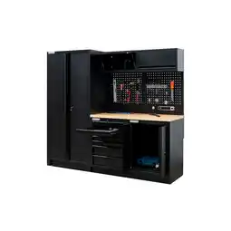 Netto Marken-Discount Feistos Werkzeugschrank EOS 1 Blackline Schwarz 61x228x200cm Angebot