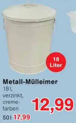 Wiglo Wunderland Metall-Mülleimer Angebot