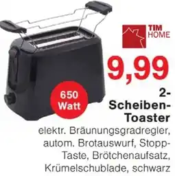 Wiglo Wunderland TIM HOME 2 Scheiben Toaster Angebot
