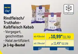 METRO Rindfleisch/ Truthahn- Kalbfleisch Kebab Angebot