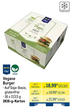 METRO Vegane Burger Angebot