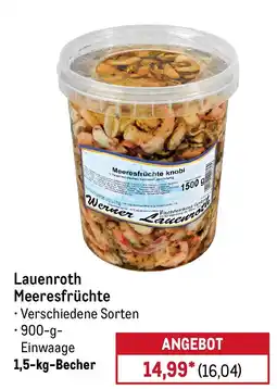 METRO Lauenroth Meeresfrüchte Angebot