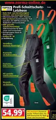 Norma Profi Schnittschutz Latzhose Angebot