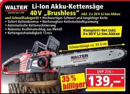 Norma Li-Ion Akku-Kettensäge 40 V „Brushless“ Angebot