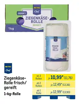 METRO METRO chef Ziegenkäse- Rolle frisch/ gereift Angebot