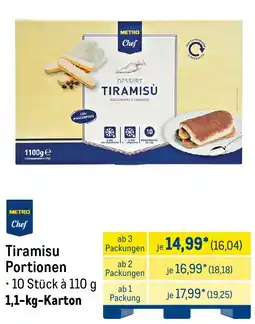 METRO METRO chef Tiramisu Portionen Angebot