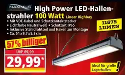 Norma High Power LED-Hallenstrahler 100 Watt Linear Highbay Angebot