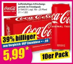 Norma Coca-Cola Original Taste 10er PACK Angebot