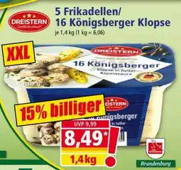 Norma 5 Frikadellen/16 Königsberger Klopse Angebot