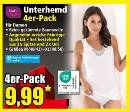 Norma Unterhemd 4er-Pack Angebot