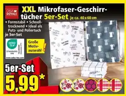 Norma XXL Mikrofaser-Geschirrtücher 5er-Set Angebot