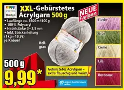 Norma XXL-Gebürstetes Acrylgarn 500 g Angebot