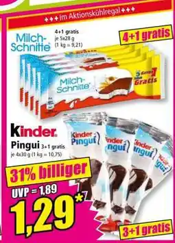 Norma Kinder Pingui 3+1 gratis Angebot